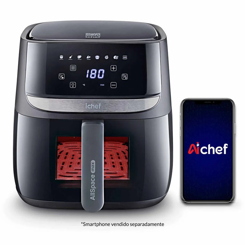 Fritadeira Elétrica Airfryer Vision Max Ichef 5,7L